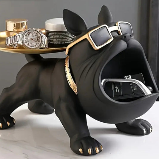 Dekorativni bulldog stalak za odlaganje